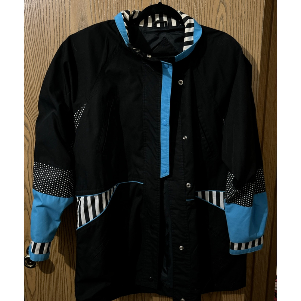 Vintage Current Seen Coat SZ Large Jacket 80s 90s Golden Girls Grandma Core